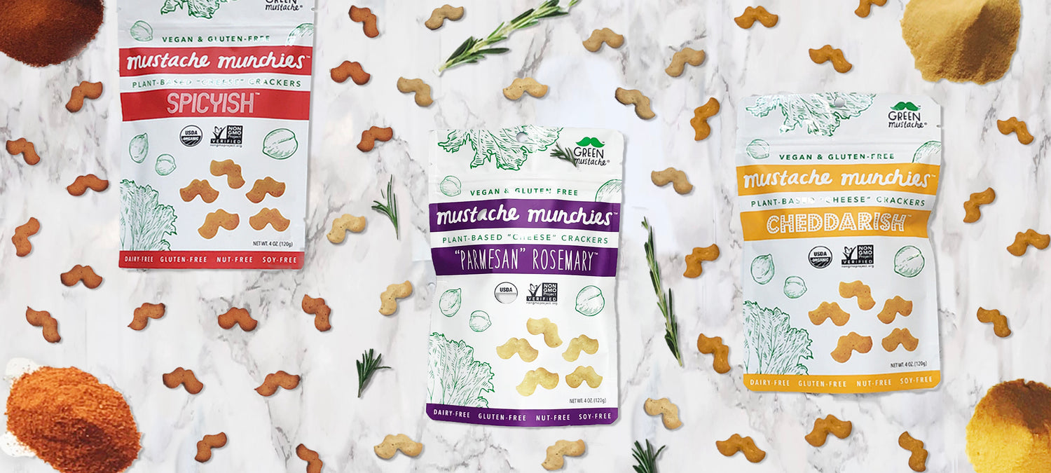 Mustache Munchies Three Flavors